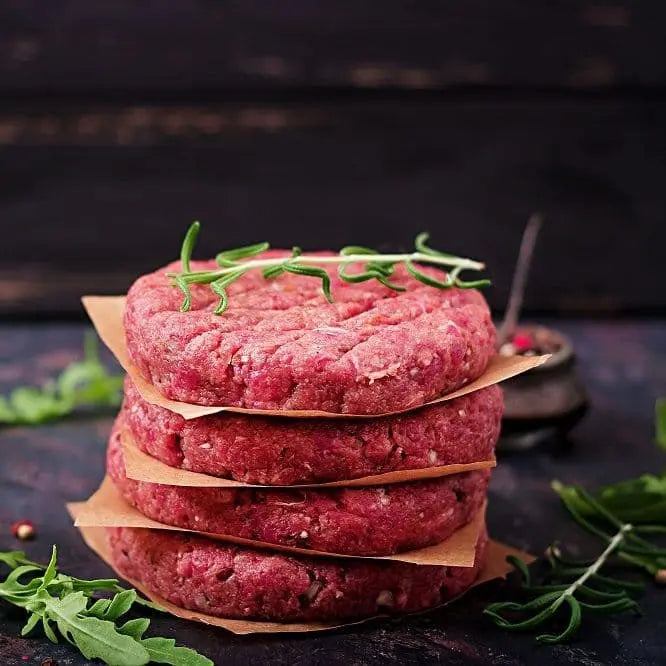 Traditional Thick Cut Beef Burgers