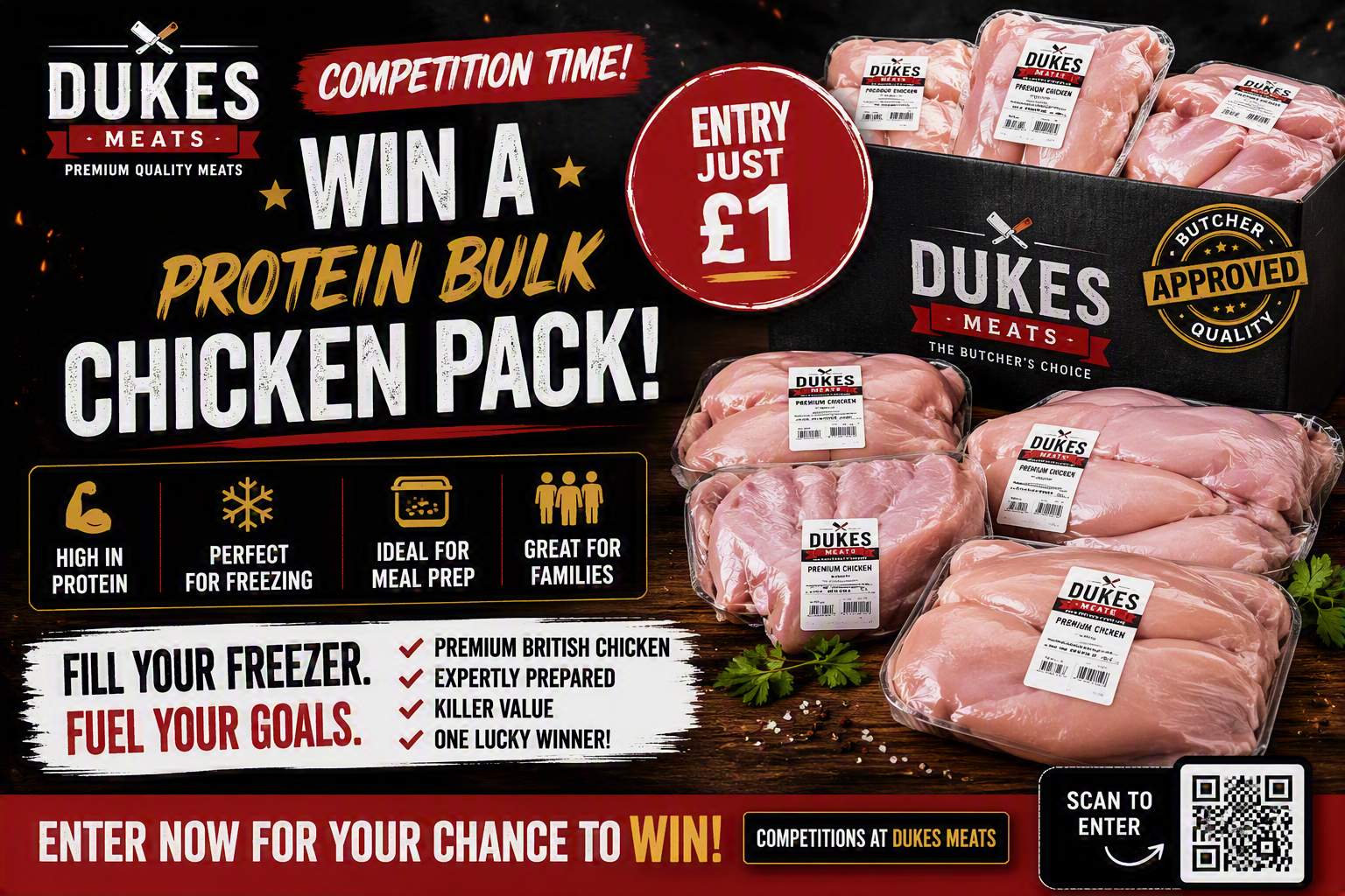 Butchers Protein Chicken Competition | Dukes Meats