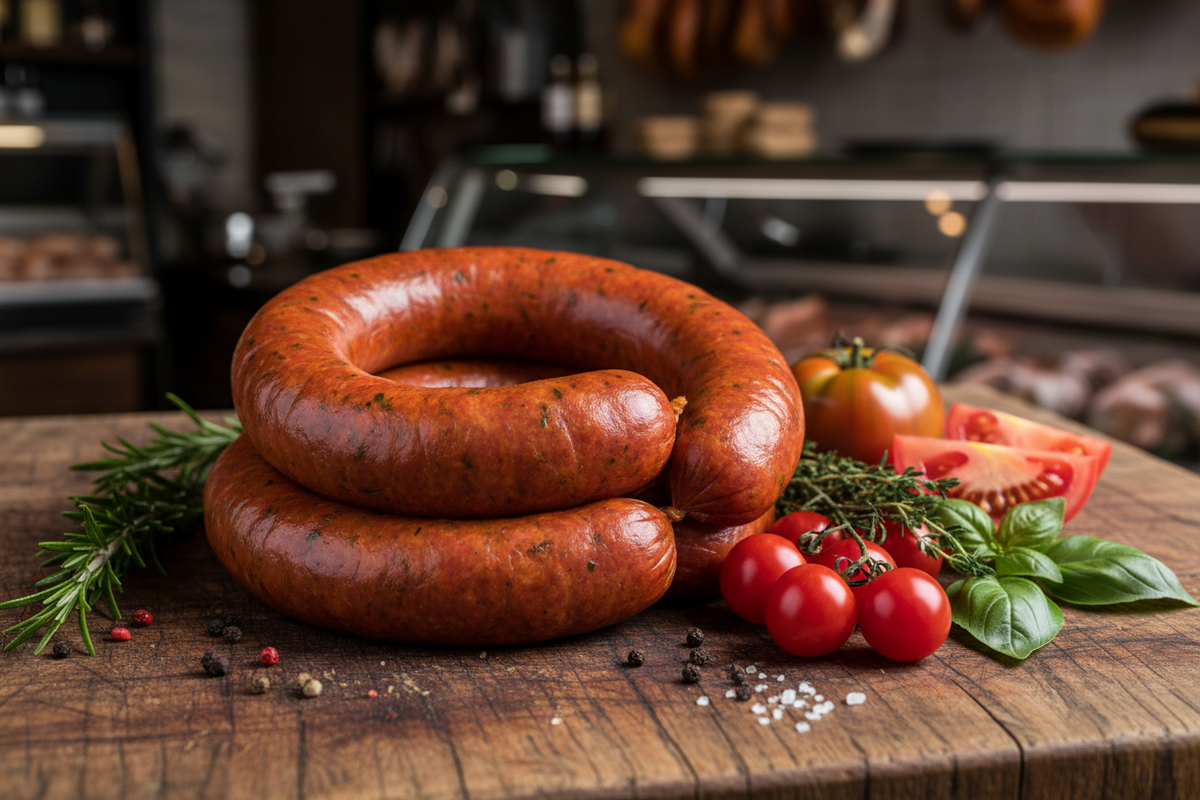 Butchers Tomato Sausages | Dukes Meats