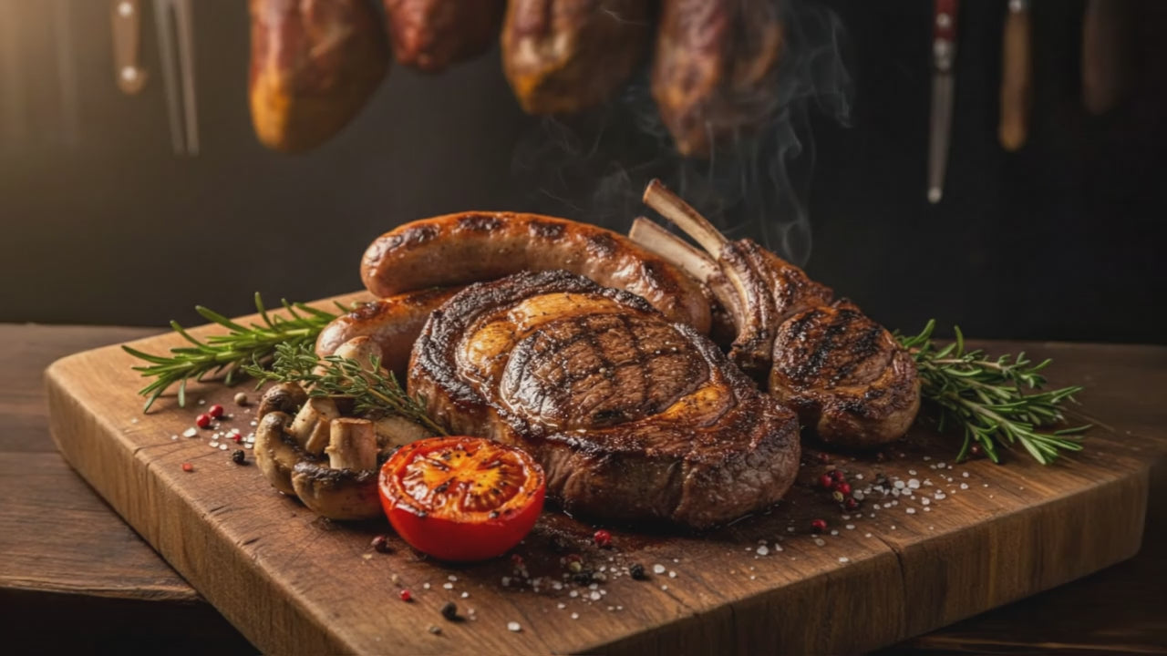 Butchers Classic Ribeye Steak Mixed Grill | Dukes Meats